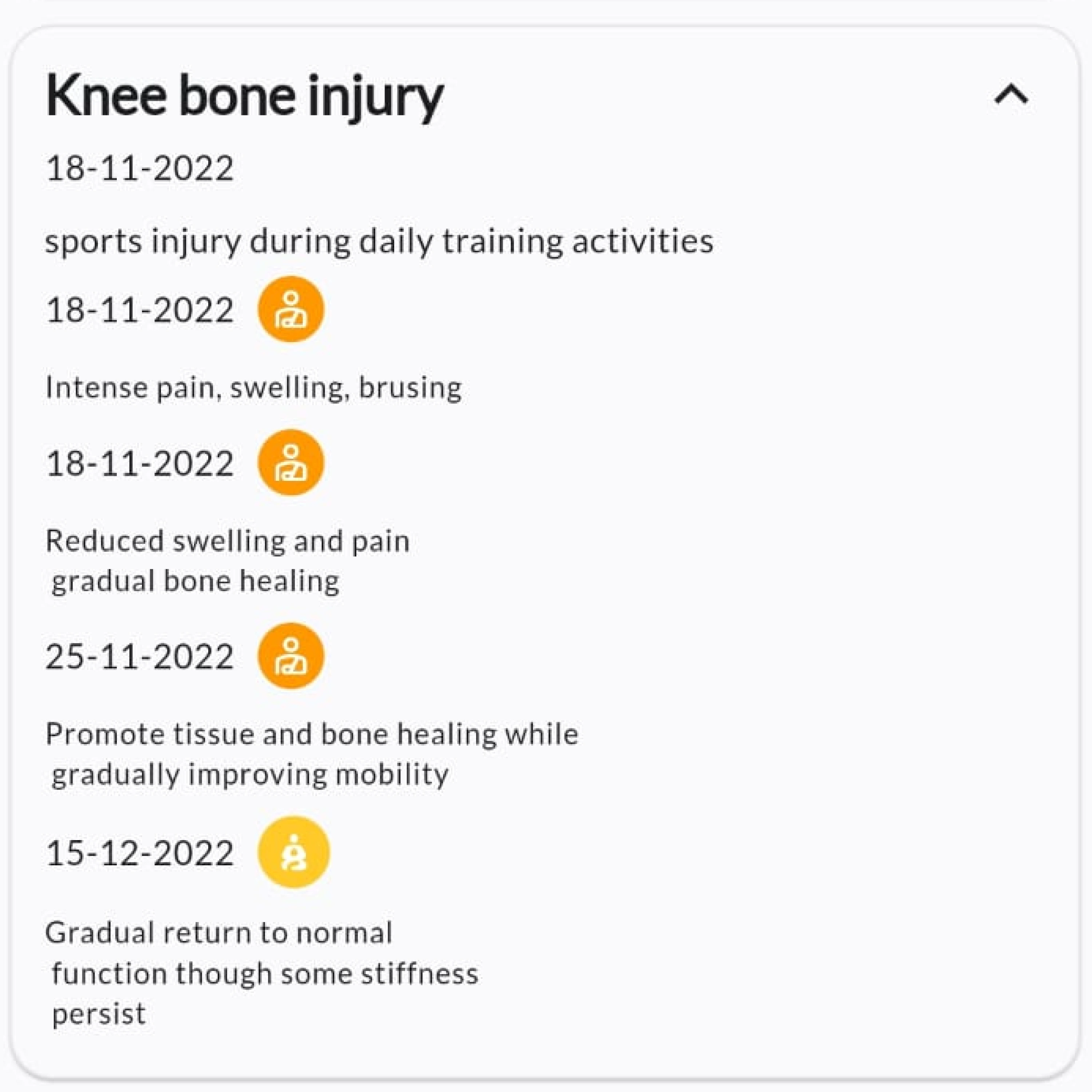 Medical History and Rehabilitation Tracking
